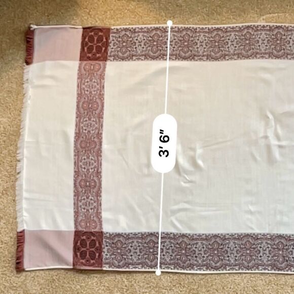 AboElela Abugazala Woven Egyptian Bohemian Wrap Scarf Camel Throw 42”x72” - Picture 7 of 7